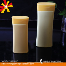 Lait blanc et jaune HDPE 500ml shampooing en plastique bouteille